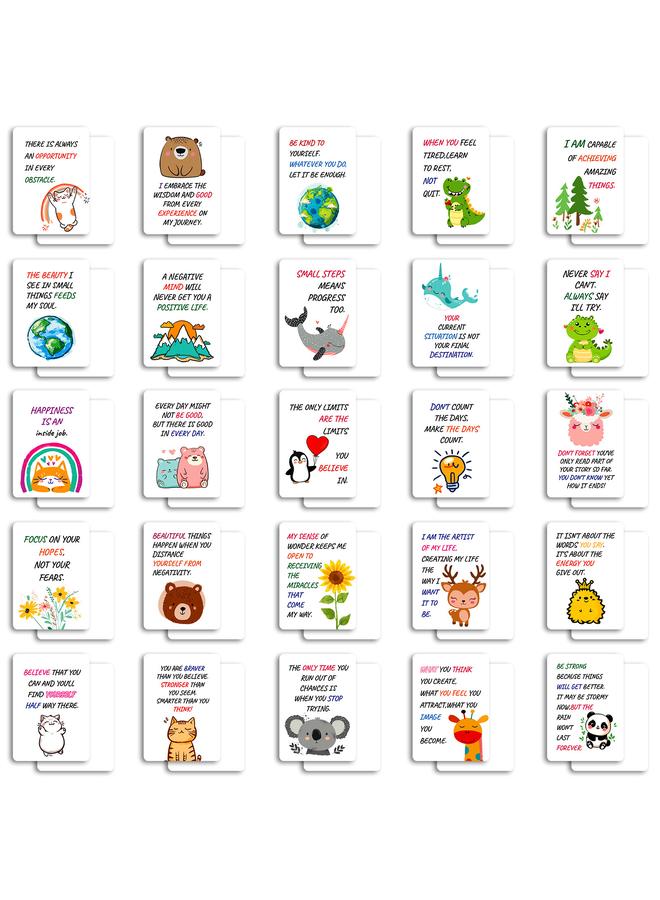 Bluejw 50 Full English Inspirational Text Postcards Motivational Blessing Phrases INS Creative Inspirational Cards - Image 4