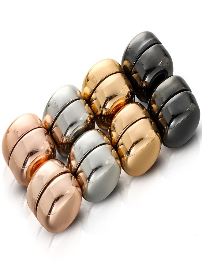 Luinabio 8 Pairs Hijab Magnets Strong Hijab Pins Women for Dress Cleavage Multi-use Pinless Muslim Magnetic Buttons Veil Scarf Pins(Light Style) - Image 1