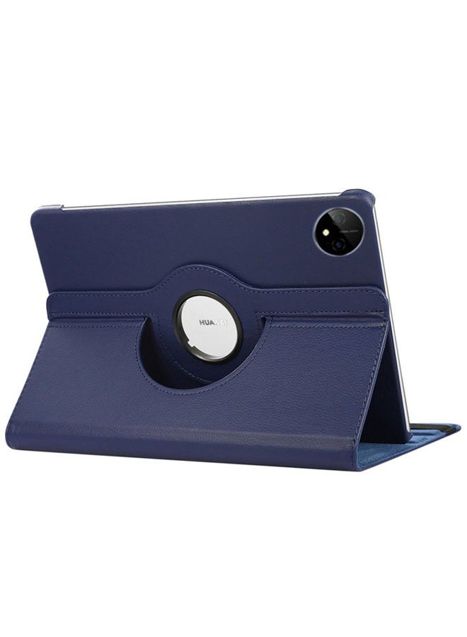 Foldable Rotating Huawei Mate Pad Pro 11 Tablet Protective Cover with Precise Hole Positions, Scratch Resistant, Dustproof and Slip Resistant (Dark Blue) - Image 2