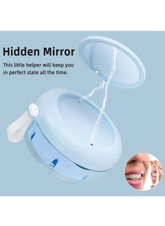 Muyixin Leak Proof Denture Cup Kit Portable Retainer Case with Denture Brush, Strainer, Removal Tool and Mirror  - Image 5