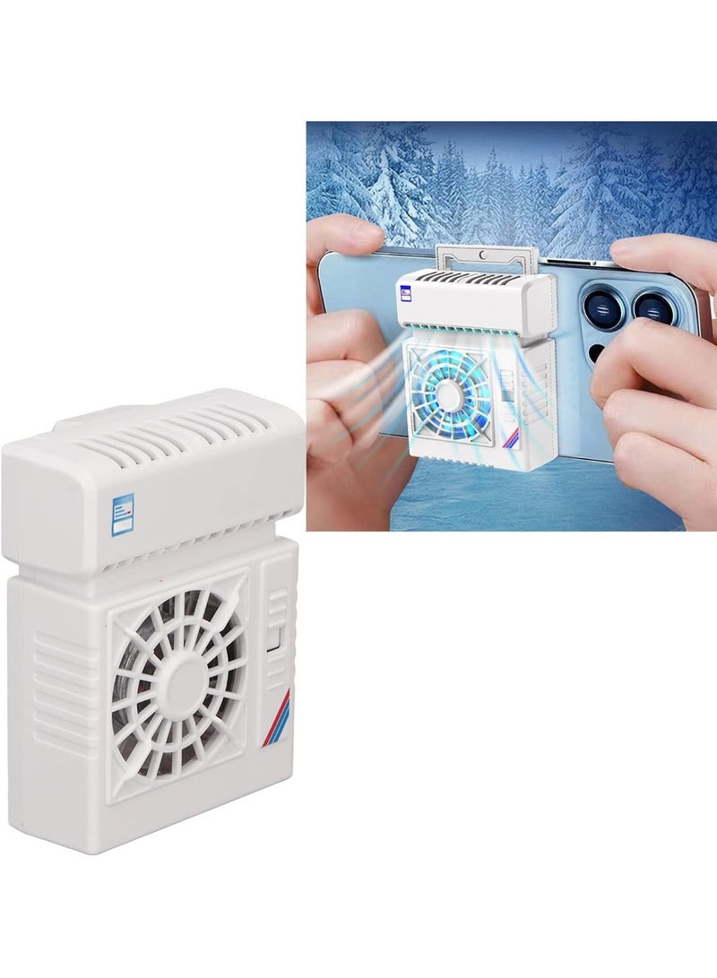 ELTRAZONE Phone Cooler Semiconductor Variable Frequency Radiator with RGB Light, Low Noise Rapid Cooling Fan for Gaming, Live Streaming, Video Recording, Overheating Protection for Smartphones - Image 1