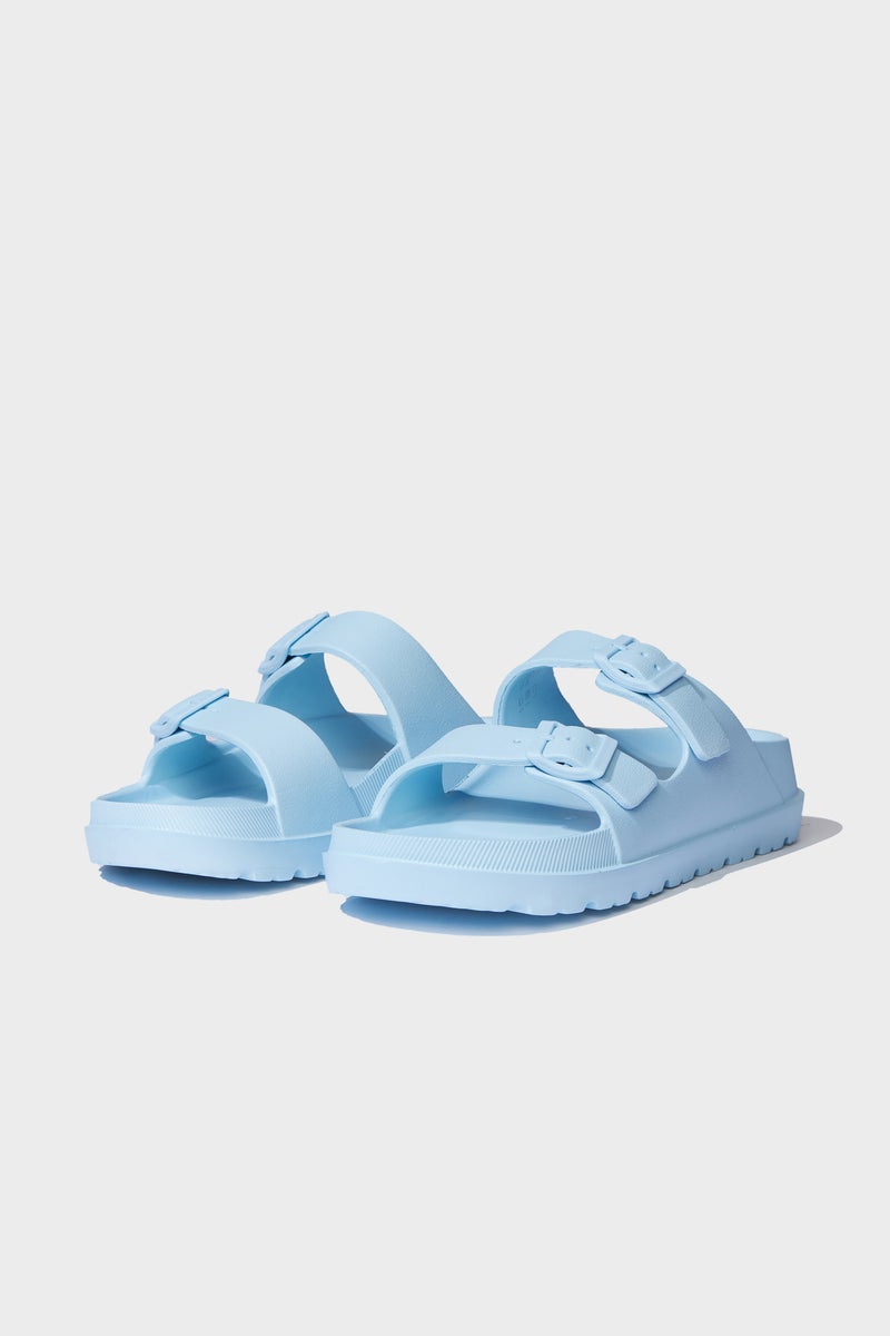 DeFacto Blue Woman Woman Flat Sole Eva Slippers Casual - Image 1