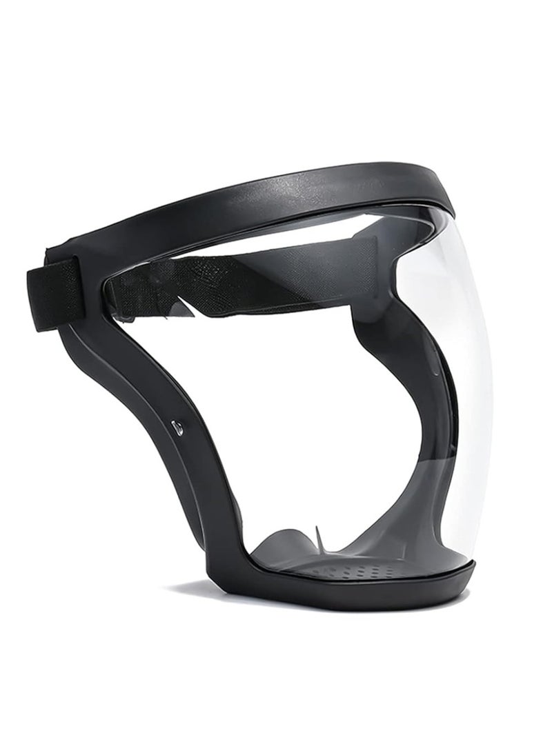 درع وقاية كامل شفاف ضد الغبار - واقي أمان متقدم للطحن والقطع، للحماية من الغبار والشظايا أثناء أعمال الديكور المنزلي وجزّ الحدائق والعشب - Image 1