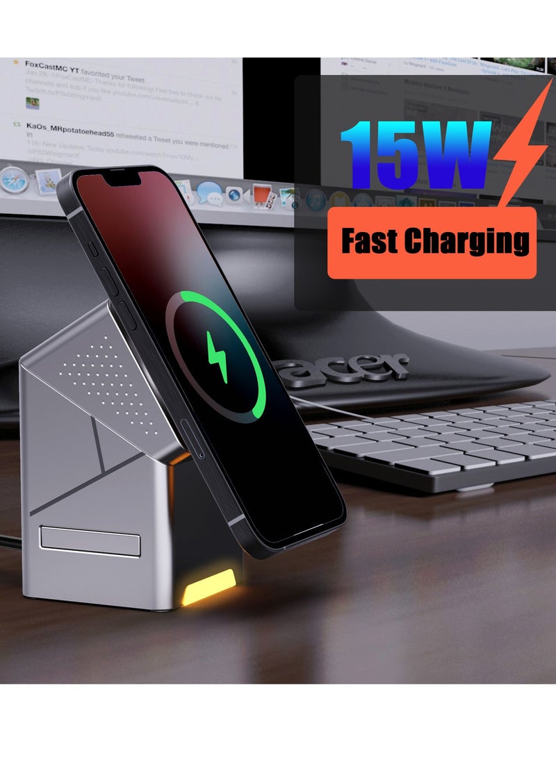 3-in-1 Rotatable Wireless Charger | Fast Charging for Phones  - Image 4
