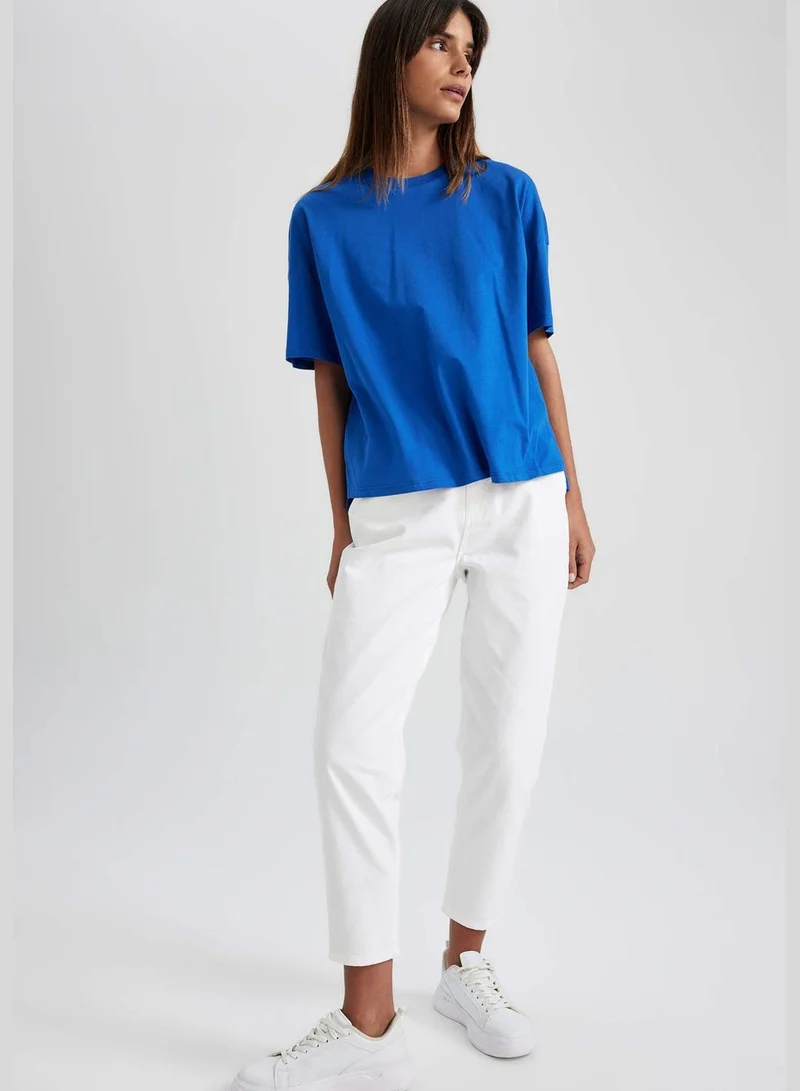 ديفاكتو Regular Fit Short Sleeve Tunic T-Shirt