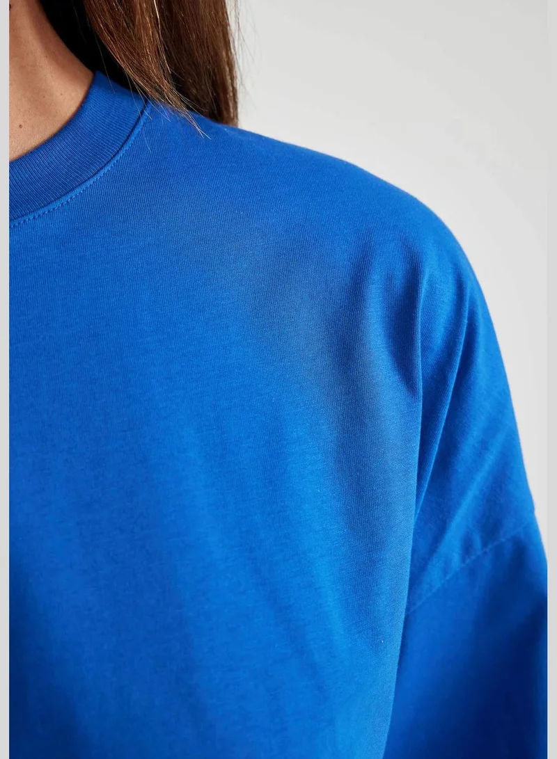 ديفاكتو Regular Fit Short Sleeve Tunic T-Shirt