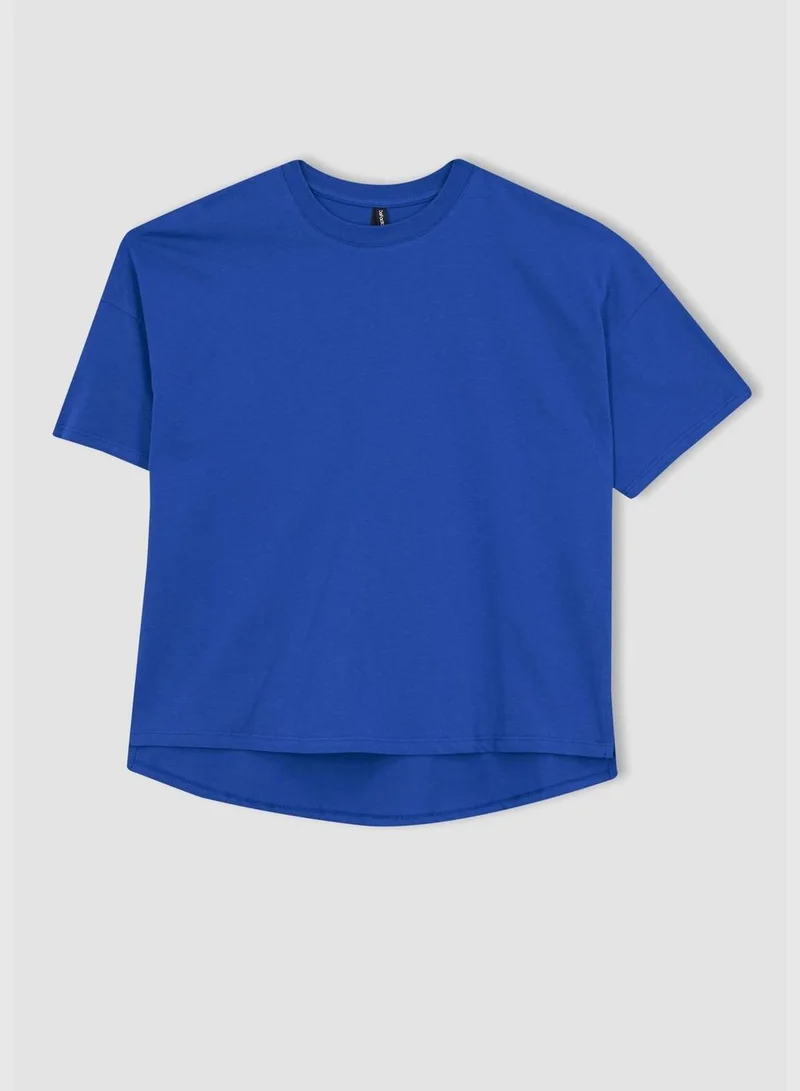 ديفاكتو Regular Fit Short Sleeve Tunic T-Shirt