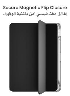 TinyMoose GhostFolio Flip Case iPad 7 / iPad 8 / iPad 9 Cover with Integrated Stylus Pen Holder - Case for iPad 7/8/9 Generation - Onyx Black  - Image 4