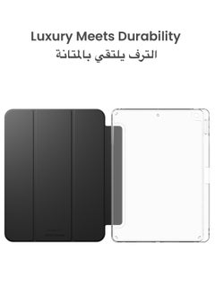 TinyMoose GhostFolio Flip Case iPad 7 / iPad 8 / iPad 9 Cover with Integrated Stylus Pen Holder - Case for iPad 7/8/9 Generation - Onyx Black  - Image 5