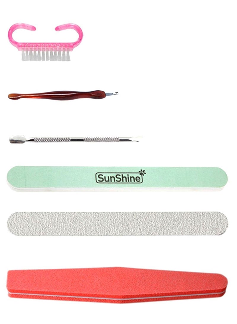 NIBEMINENT 6-Piece Manicure Nail Tool Kit Multicolour - Image 1