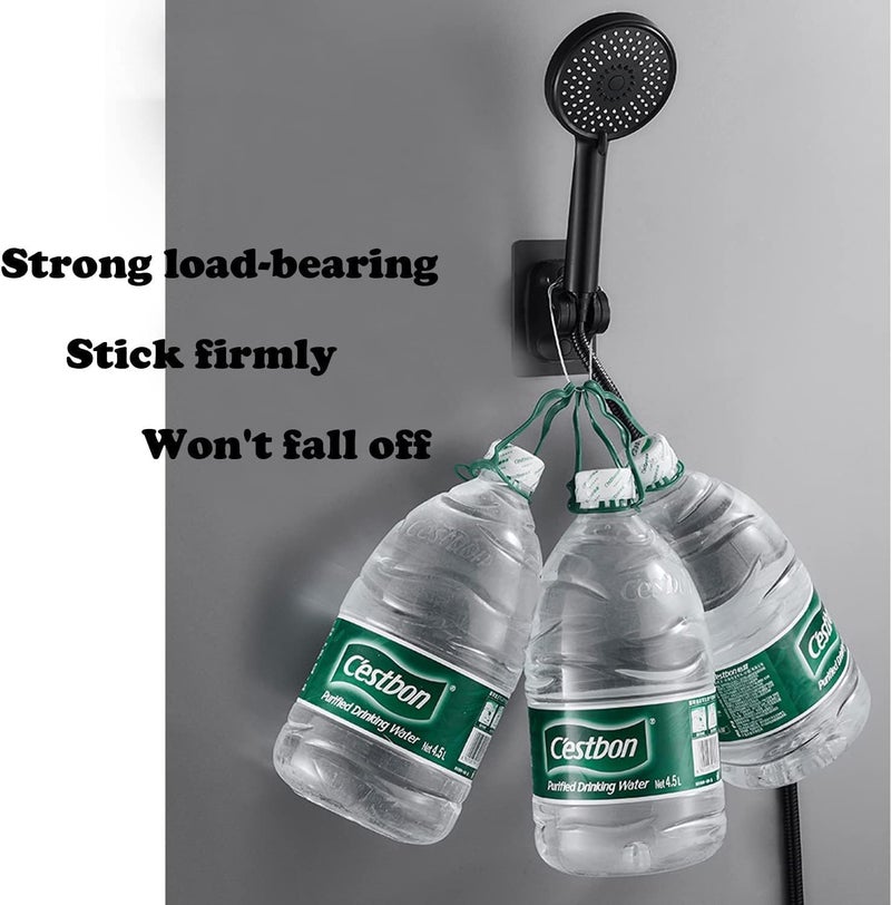 ABS Spring Flexible Shower Hose for Bathroom – Flexible Screw Hose for Faucet Suitable for Bidet and Travel Bidet Connector G1/2 (Self Adhesive Hanger, Black Large) - Image 3