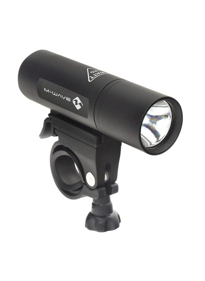 M-Wave - A Apollo 1.3 Bicycle Headlight, Black - Image 1