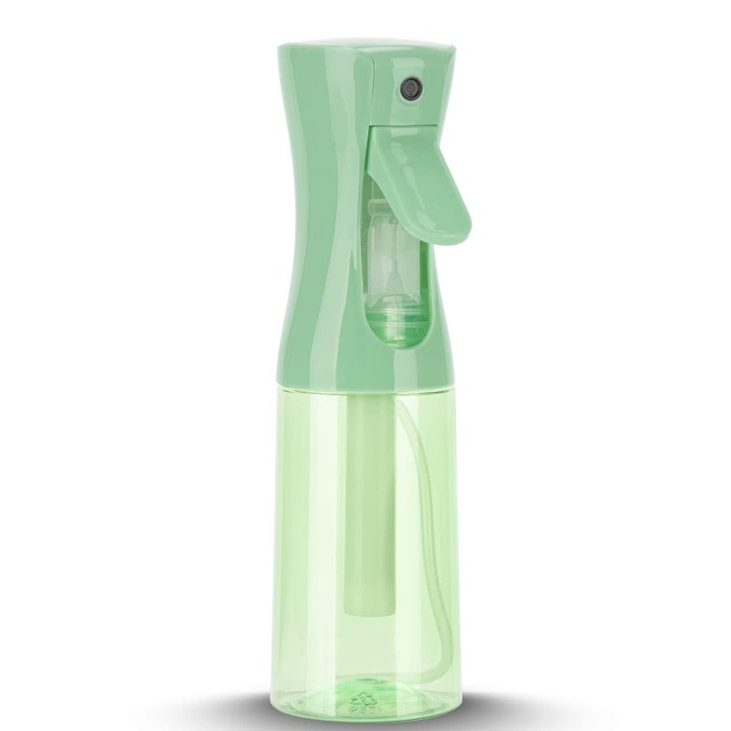 Zuhose Spray Bottle for Hair (6.8OZ /200ML) Continuous Ultra Fine Mist Sprayer for Hair, Salons, Barber, Plants, Skin Care, Cleaning 1 Pack CLEAR Green - Image 1