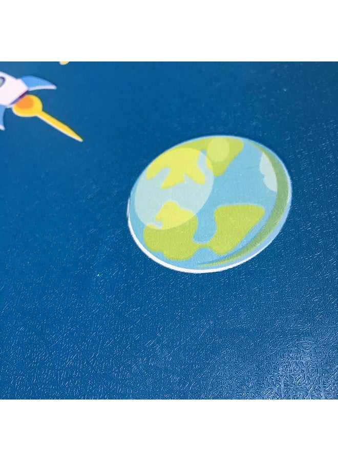 التعارف ورق حائط لاصق ذاتي اللصق وقابل للإزالة واللصق مقاس 45 × 305 سم (أزرق جالاكسي) - Image 2