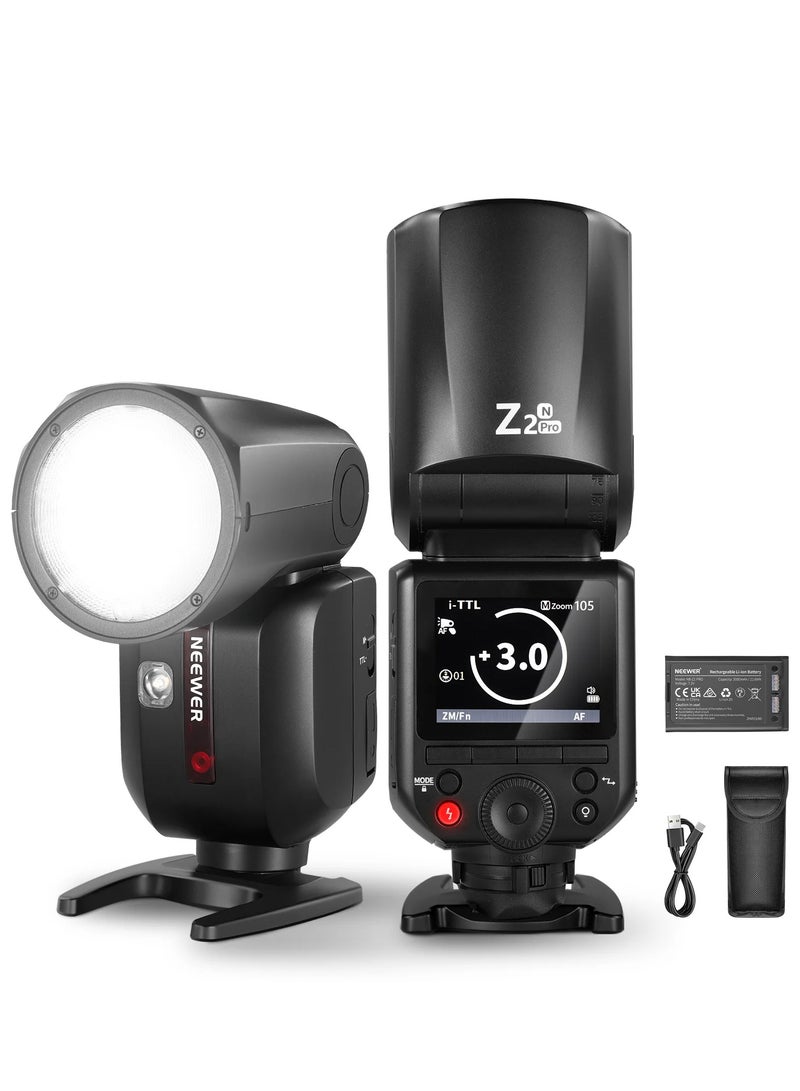 نيوير NEEWER Z2 PRO TTL Round Head Flash Speedlite - Nikon - Image 1