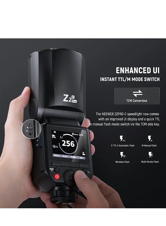 نيوير NEEWER Z2 PRO TTL Round Head Flash Speedlite - Nikon - Image 4
