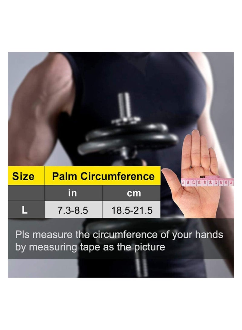 Generic Gym Gloves, Breathable Training Gloves with Microfiber Fabric, No-Slip Silicone Padded Palm Protection and Extra Grip, Fitness Gloves for Men & Women, Weight Lifting/Cross Fit/Cycling  - Image 5