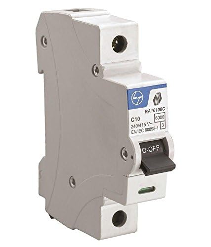 L&T India Lauritz Knudsen Formerly LT Switchgear Business Tripper BA10160B Tripper MCB 16A SP 240V AC 6kA B Curve White Useful in Overload ShortCircuit Isolation with Extended Warranty Upto 5 years  - Image 1