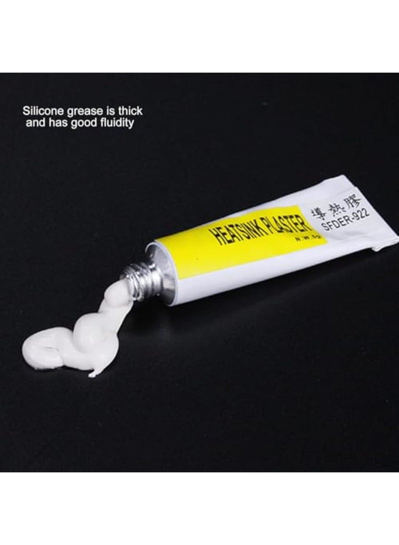 Barakah 10pcs Thermal Conductive Glue, Silicone Heatsink Adhesive Plaster for LED GPU Graphics Card, High Adhesion 5g Each, 1.5MPa Thermal Paste for PC Cooling and Electronics Repair (Silver) - Image 3