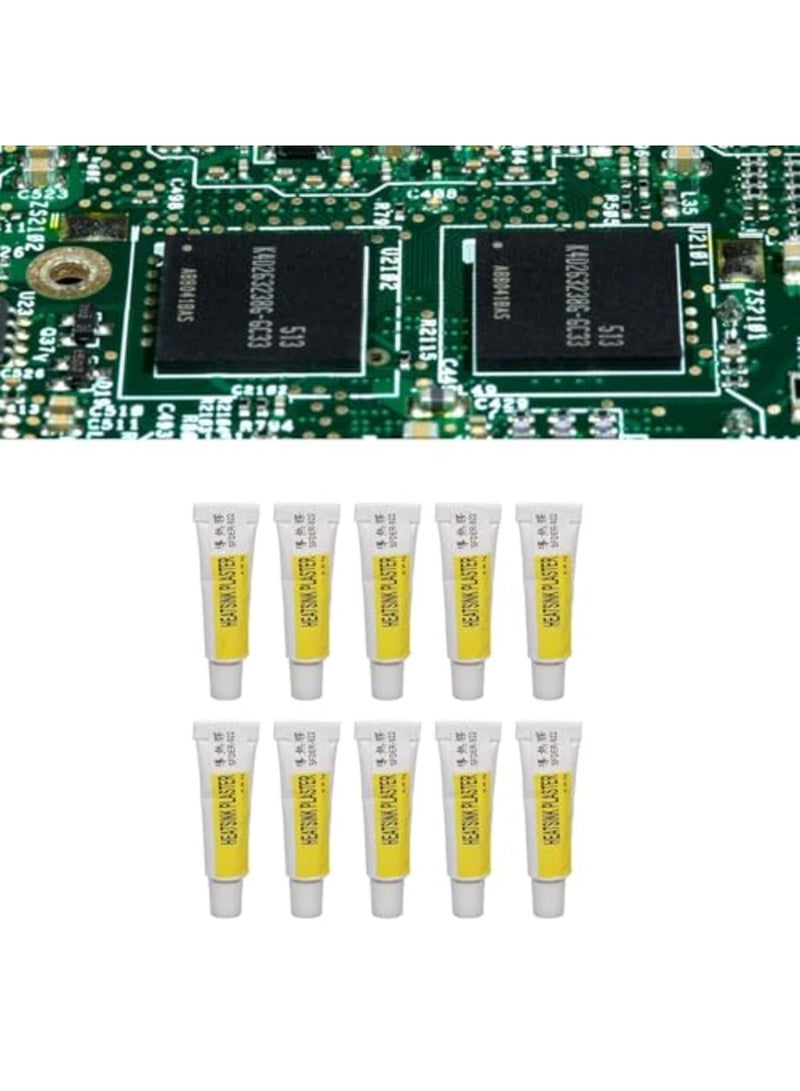 Barakah 10pcs Thermal Conductive Glue, Silicone Heatsink Adhesive Plaster for LED GPU Graphics Card, High Adhesion 5g Each, 1.5MPa Thermal Paste for PC Cooling and Electronics Repair (Silver) - Image 5
