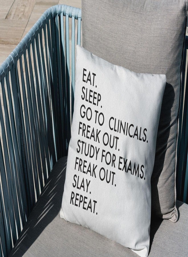 OFlich Nursing Student Pillow Cover - School Gift Throw Pillow, 18x18, Funny Nurse Gifts - Image 3