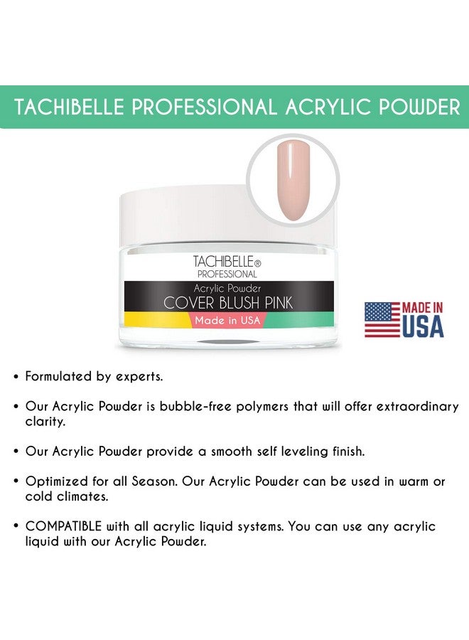 Tachibelle Professional Acrylic Nail System Acrylic Powder, 2 Oz. Made In Usa. Used In Professional Salons. (Cover Blush Pink 2Oz)  - Image 2