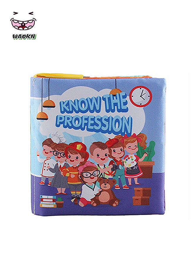 WAOKN Cloth Book Set Eco Friendly Material Special Size Designed For Kids (Career）  - Image 1