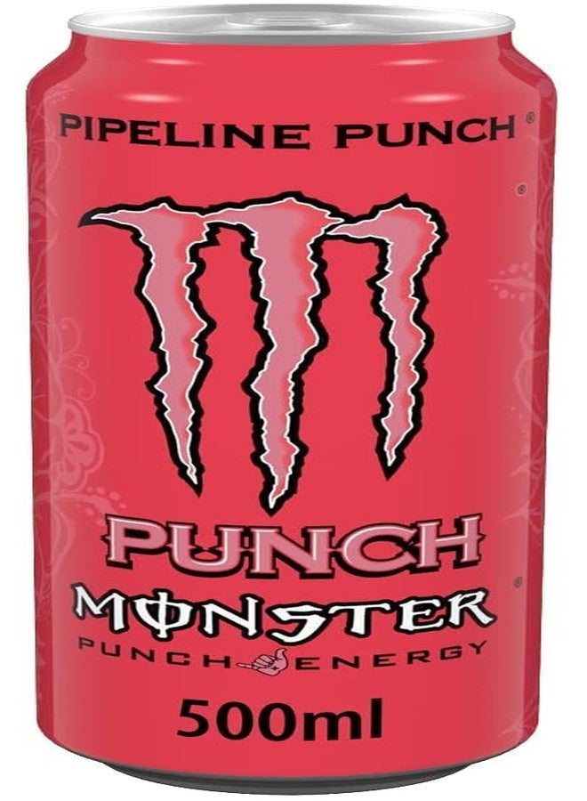 Monster Energy Drink Pipeline Punch Flavour, Pink, Carbonated Beverage 500ml X Pack Of 3 (From USA) - Image 3