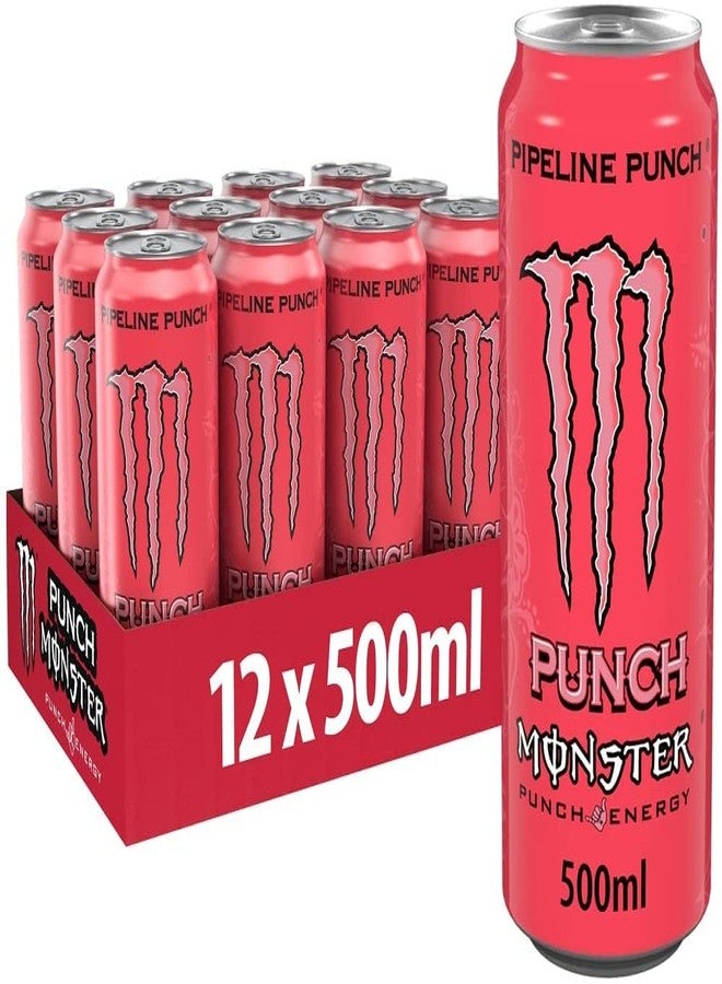 Monster Energy Drink Pipeline Punch Flavour, Pink, Carbonated Beverage 500ml X Pack Of 3 (From USA) - Image 2