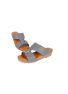 barjeel uno 008-3586  Barjeel Uno Boys Arabic Sandals BBSP1-01A Dark Grey  - Image 3