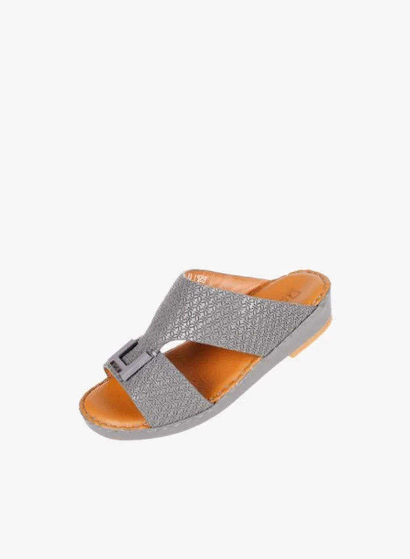 008-3586  Barjeel Uno Boys Arabic Sandals BBSP1-01A Dark Grey