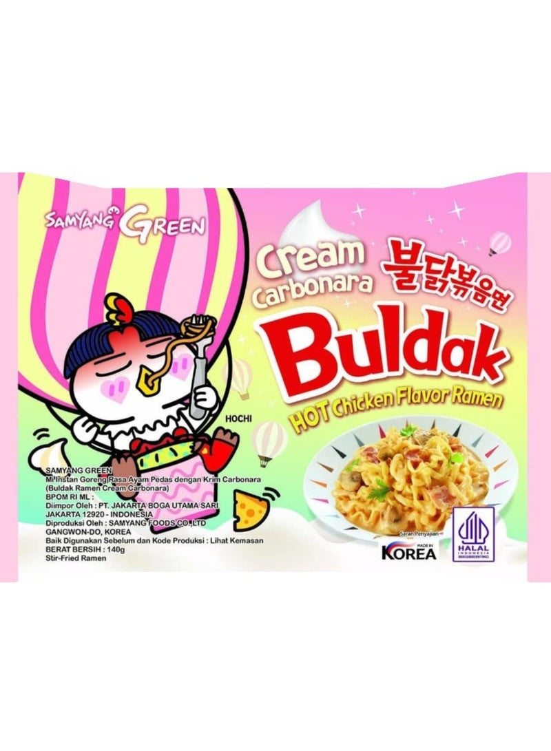 SAMYANG Samyang Cream Carboranra Noodles Hot Chicken Flavour Ramen 140 gm - Image 4