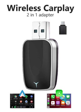 Mini Wireless Carplay Adapter, Convert Wired to Wireless Car Play & Android Auto 2-in-1 Adapter for  iPhone & Android Phone, Plug & Play, Auto Connect, No Delay, with USB C for iOS 10+ Android 11+ - pzsku/Z291EC48AF7775D6700DFZ/45/1747631884/87ecf901-a564-47f2-892d-073f579e97be