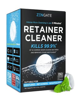 ZENGATE Retainer Cleaner Denture Cleaning Tablets 