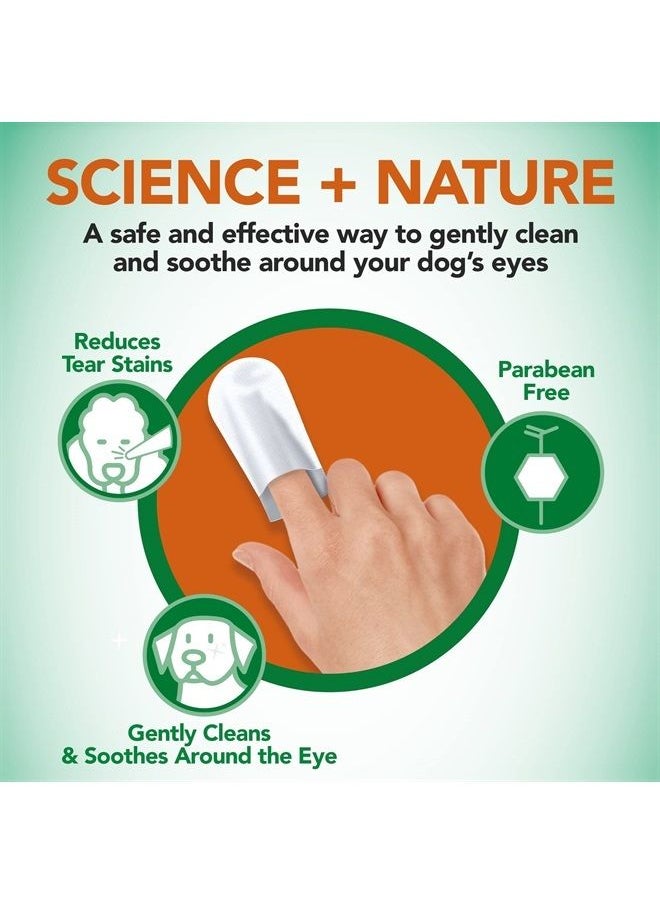 Vet's Best Eye Cleansing Wipes for Dogs - Tear Stain Remover for Dogs - Easy to Use and Paraben Free - Aloe Vera & Witch Hazel - 50 Count  - Image 1