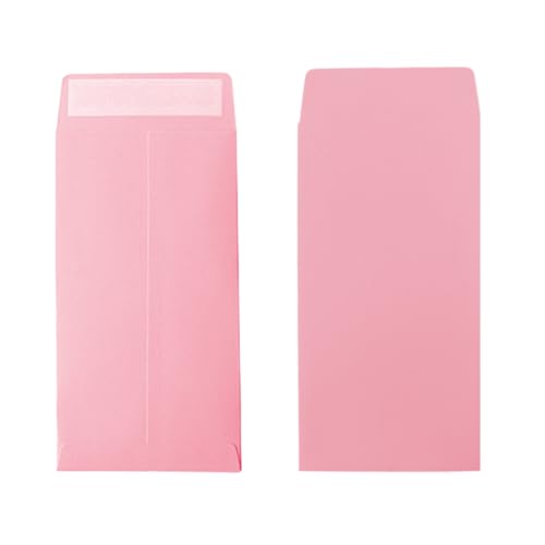 xflyxin Cash Envelopes 100 packs 35x65 inches pink envelopes coin envelopes seed envelopes colored envelopes Cash suitable for budgets checks coins jewelry small items XF007 - Image 1