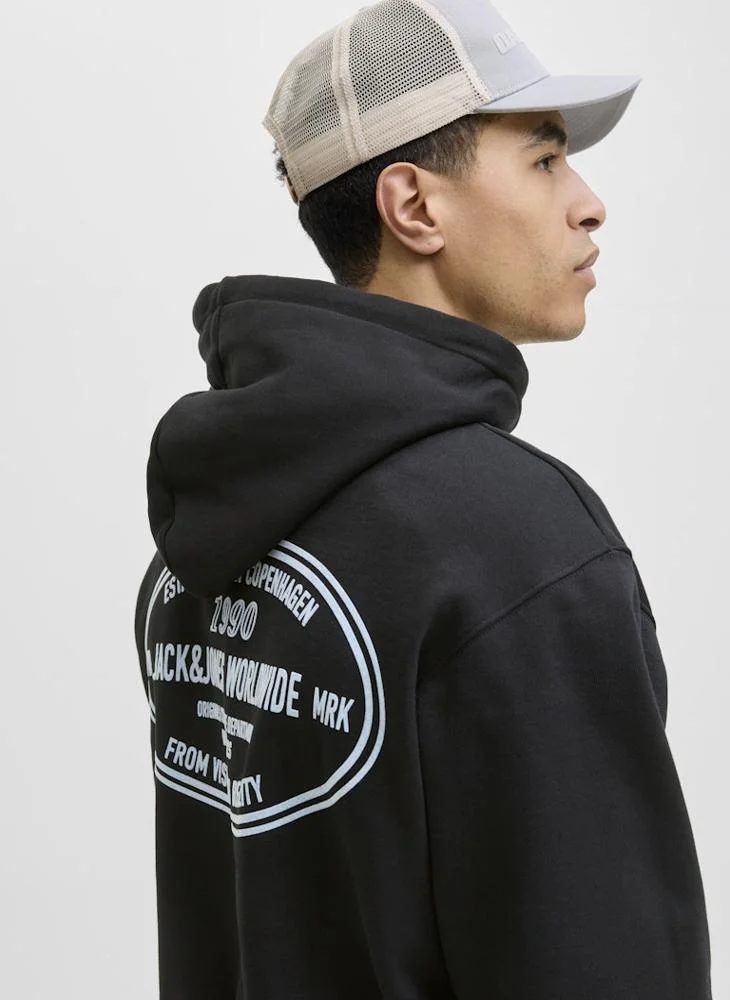 JACK & JONES Graphic Pullover Hoodie