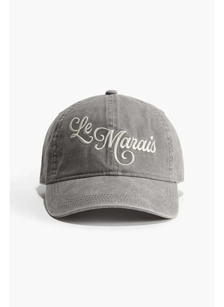 H&M Motif-Detail Cotton Cap