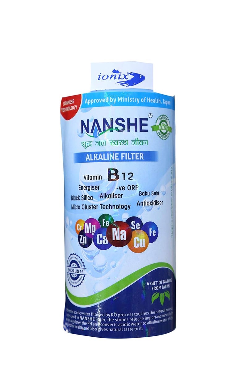 IONIX Nanshe RO Mineral Cartridge with Added Vitamin B12 AAA Japanese Technology Cartridge Kit with Multi Stage Filter Enhancer Enhance Body StrengthConnects in Any ROUVUF Water Purifier - Image 4