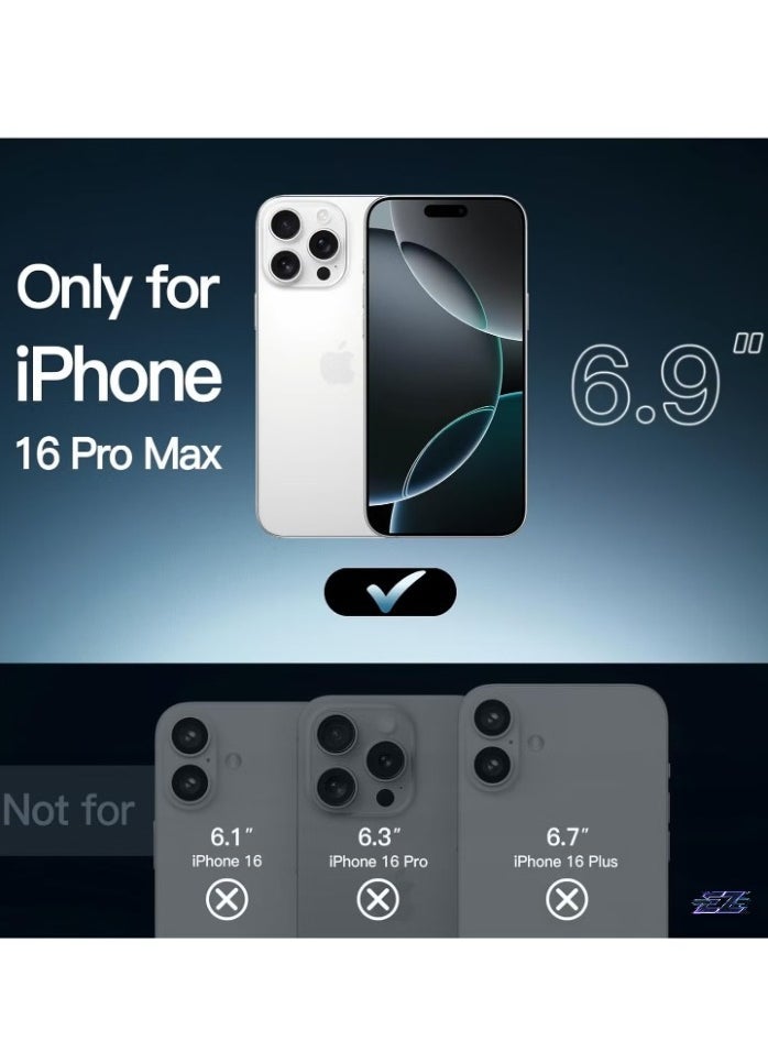 ELTRAZONE iPhone 16 Pro Max Case with 2 Pack Tempered Glass Screen Protectors and 2 Camera Lens Protectors – Non-Yellowing Shockproof Bumper Protective Case Cover for Apple iPhone 16 Pro Max 6.9 Inch - Image 2