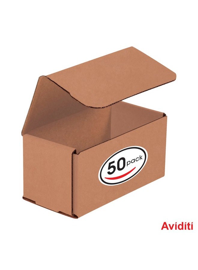 Aviditi Brown Kraft Corrugated Cardboard Mailing Boxes, 6 x 3 x 3 Inches, Pack of 50, Crush-Proof, For Shipping, Mailing and Storing - Image 3