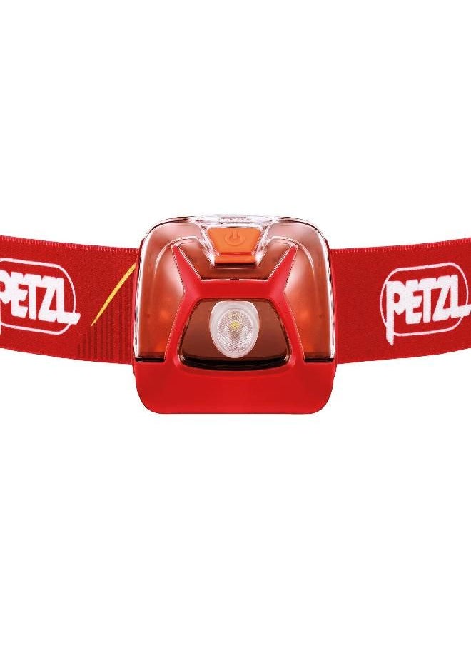 Petzl - Petzl TIKKINA Headlamp - Simple, Lightweight, Compact 250 Lumen Headlamp for Hiking, Climbing, and Camping - Red - Image 1
