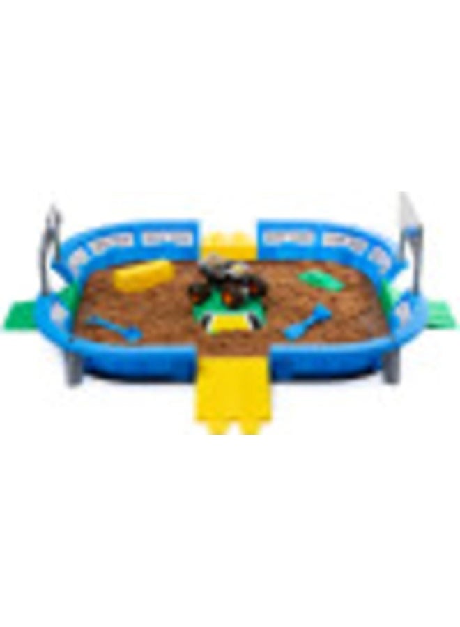 Monster Jam 6046704 Kinetic Dirt Arena Playset, Multicolored - Image 4