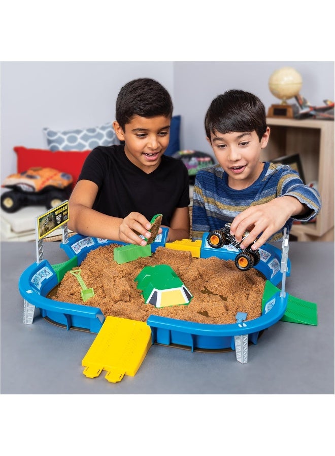 Monster Jam 6046704 Kinetic Dirt Arena Playset, Multicolored - Image 2