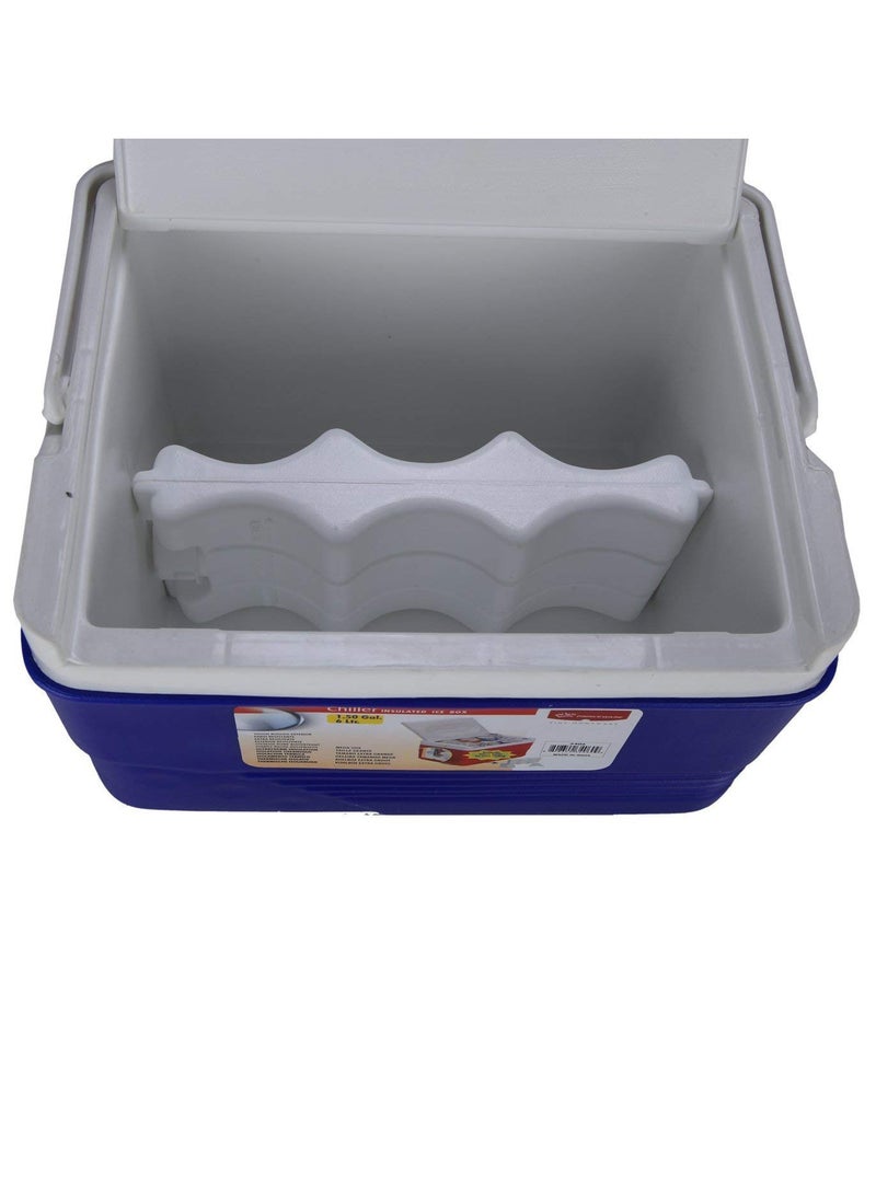 PRINCEWARE - 6-Litre Ice Box Thermo insulated Picnic Cool Box-Thermo Keeper Container Expanded Cooler Fishing Ice Box (Blue,Red,Orange Mixed Colour) - Image 1