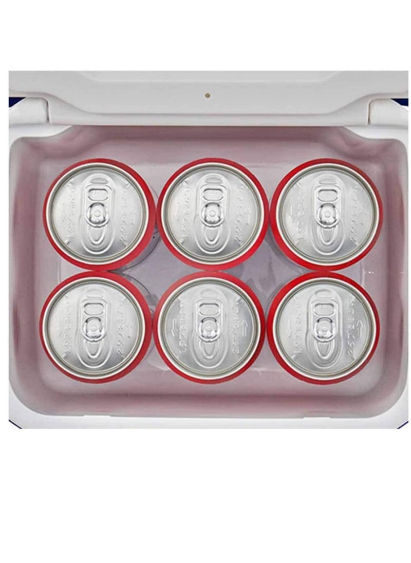 PRINCEWARE - 6-Litre Ice Box Thermo insulated Picnic Cool Box-Thermo Keeper Container Expanded Cooler Fishing Ice Box (Blue,Red,Orange Mixed Colour) - Image 1