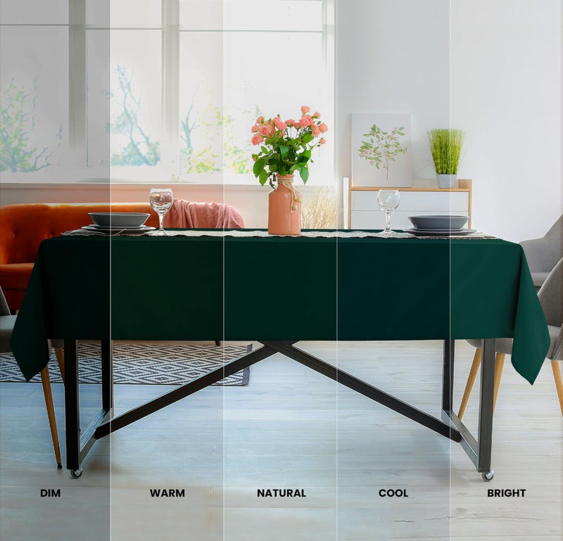Utopia Kitchen 2 Pack 6 Foot Rectangle Table Cloth [60x102 Inches, Hunter Green] Stain and Wrinkle Resistant Tablecloth Washable Polyester Cover for Dining, Buffet Parties, Picnic and Weddings - Image 5