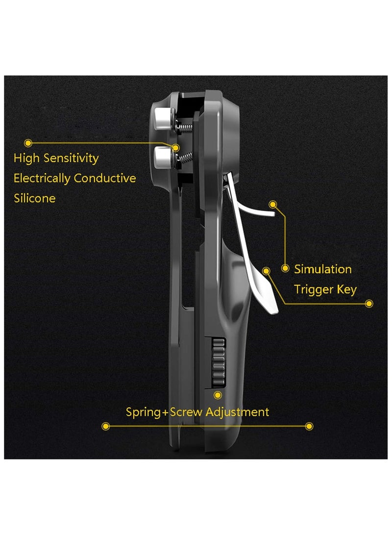 Beauenty 2Pcs Tablet Game Joystick Trigger Handle 6 Finger L1R1 Shooter Fire Aim on Controller Fits for iPad Tablet PUBG Game Accessories - Image 5