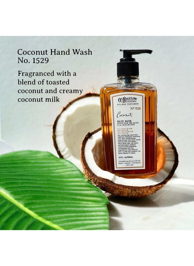 C. O. Bigelow C.O. Bigelow Hand Wash Coconut, Village Perfumer Moisturizing Hand Soap for Bathroom & Kitchen with Aloe Vera and Pro-Vitamin B5, 10 fl oz  - Image 3