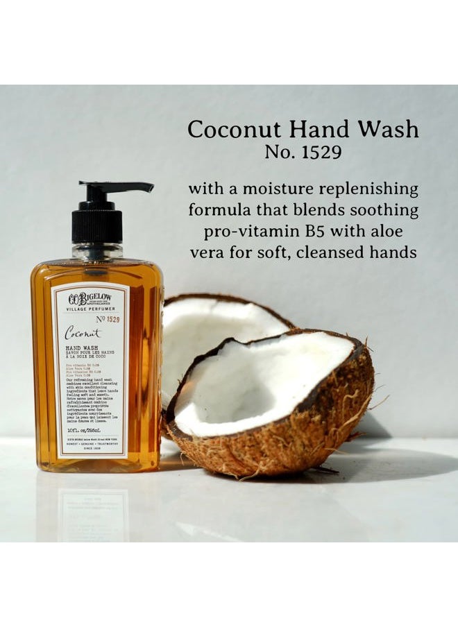 C. O. Bigelow C.O. Bigelow Hand Wash Coconut, Village Perfumer Moisturizing Hand Soap for Bathroom & Kitchen with Aloe Vera and Pro-Vitamin B5, 10 fl oz  - Image 2
